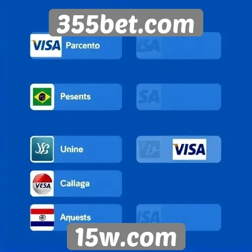 Métodos de pagamento disponíveis no 355bet.com